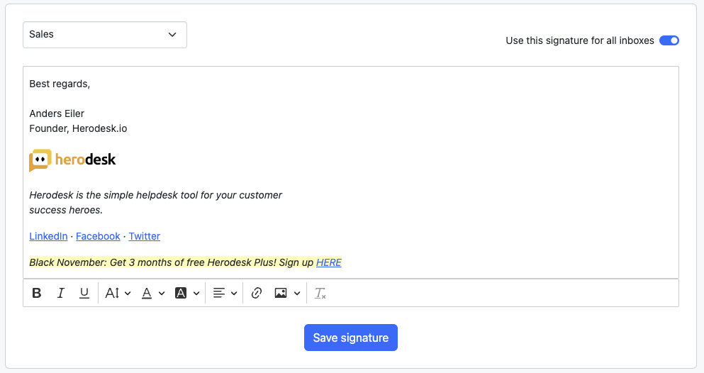 Herodesk - de hemmelige kræfter i din e-mailsignatur